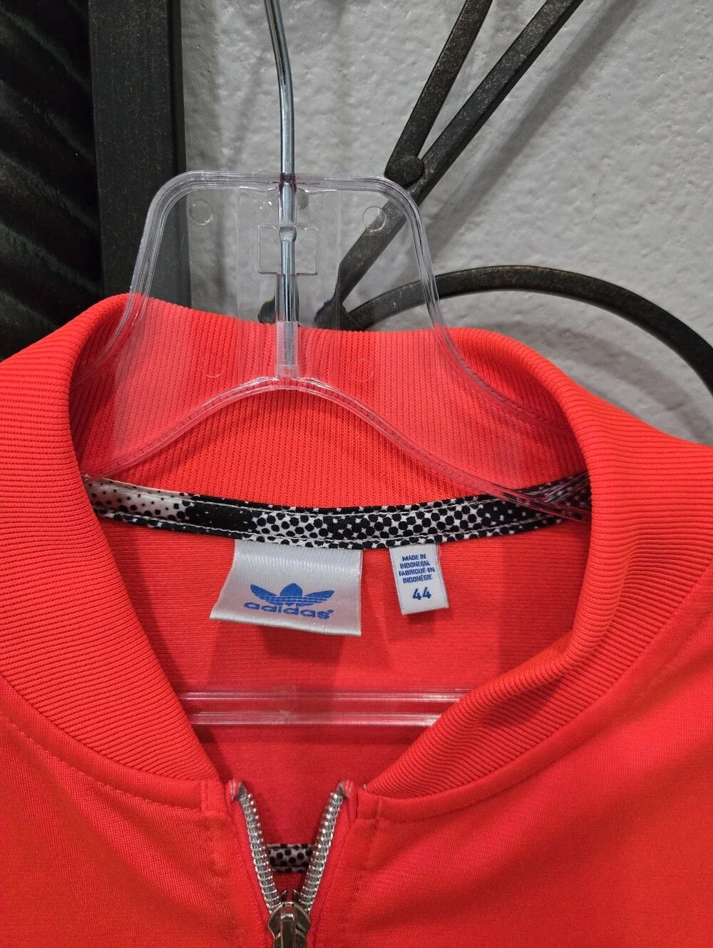LIMITED EDITION!!! Fluorescent Orange Trefoil Adidas Jacket - Picture 5 of 11